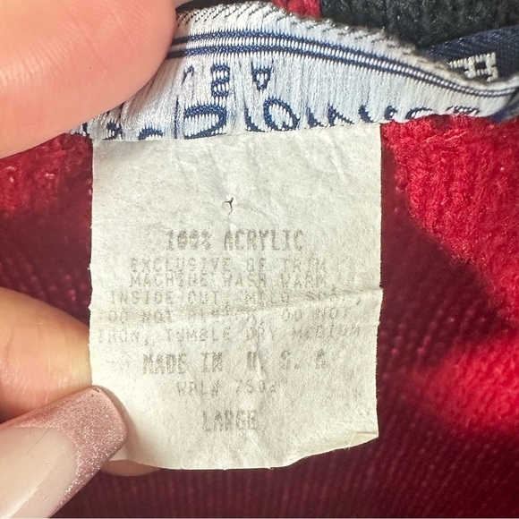 Vintage JJ Browne USA teddy bear christmas sweater size L - Picture 4 of 8